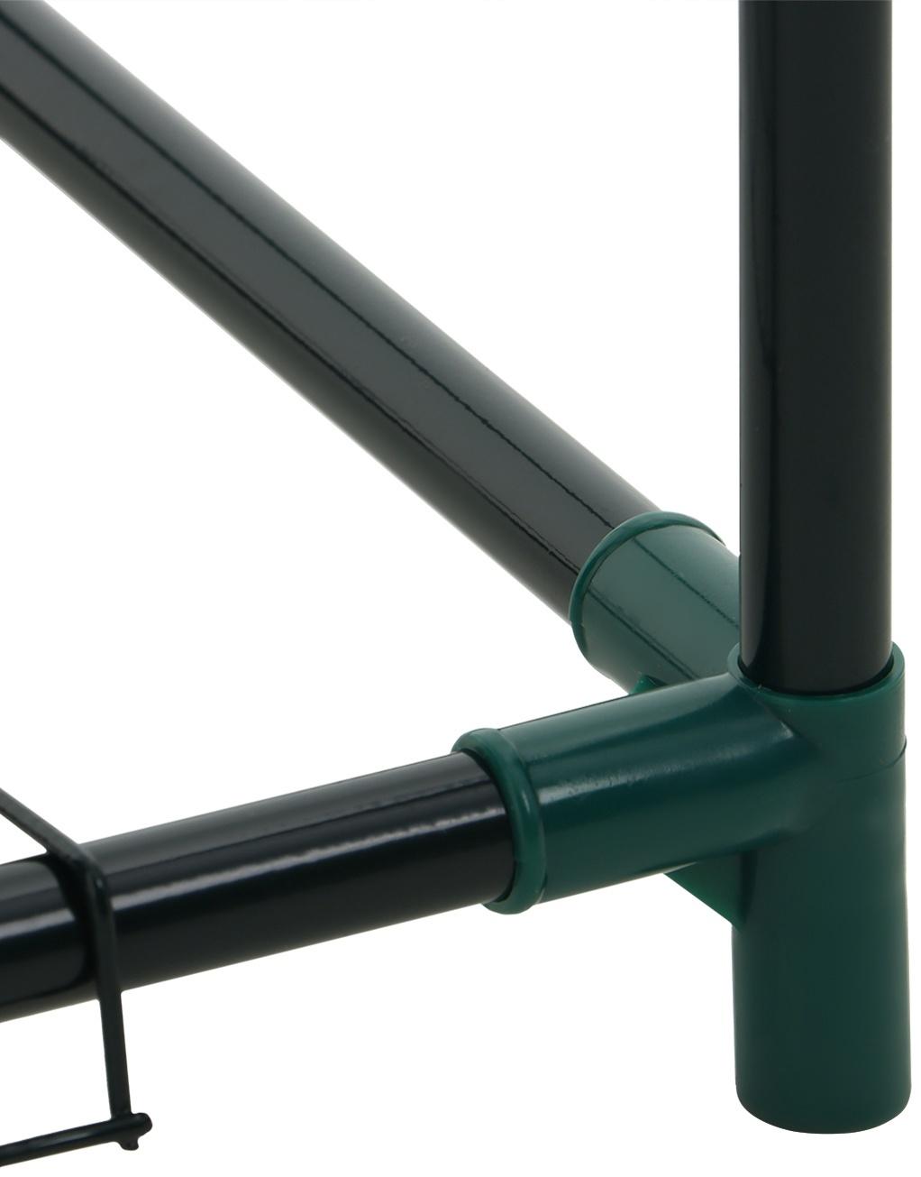 Парник-стеллаж, 4 полки, 105 × 24 × 46 см, металлический каркас d = 12 мм, чехол плёнка 80 мкм, Greengo