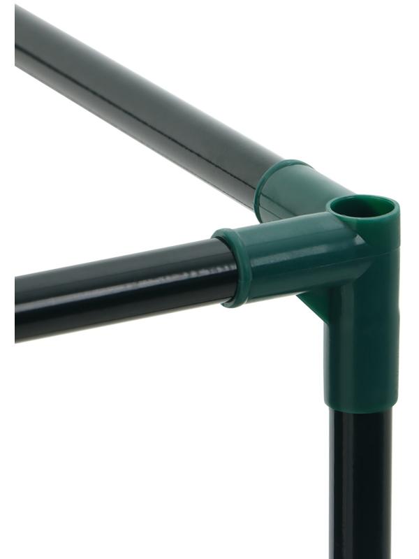 Парник-стеллаж, 4 полки, 105 × 24 × 46 см, металлический каркас d = 12 мм, чехол плёнка 80 мкм, Greengo