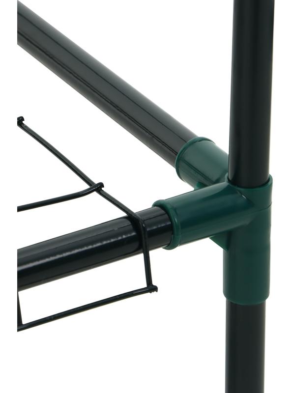 Парник-стеллаж, 4 полки, 105 × 24 × 46 см, металлический каркас d = 12 мм, чехол плёнка 80 мкм, Greengo