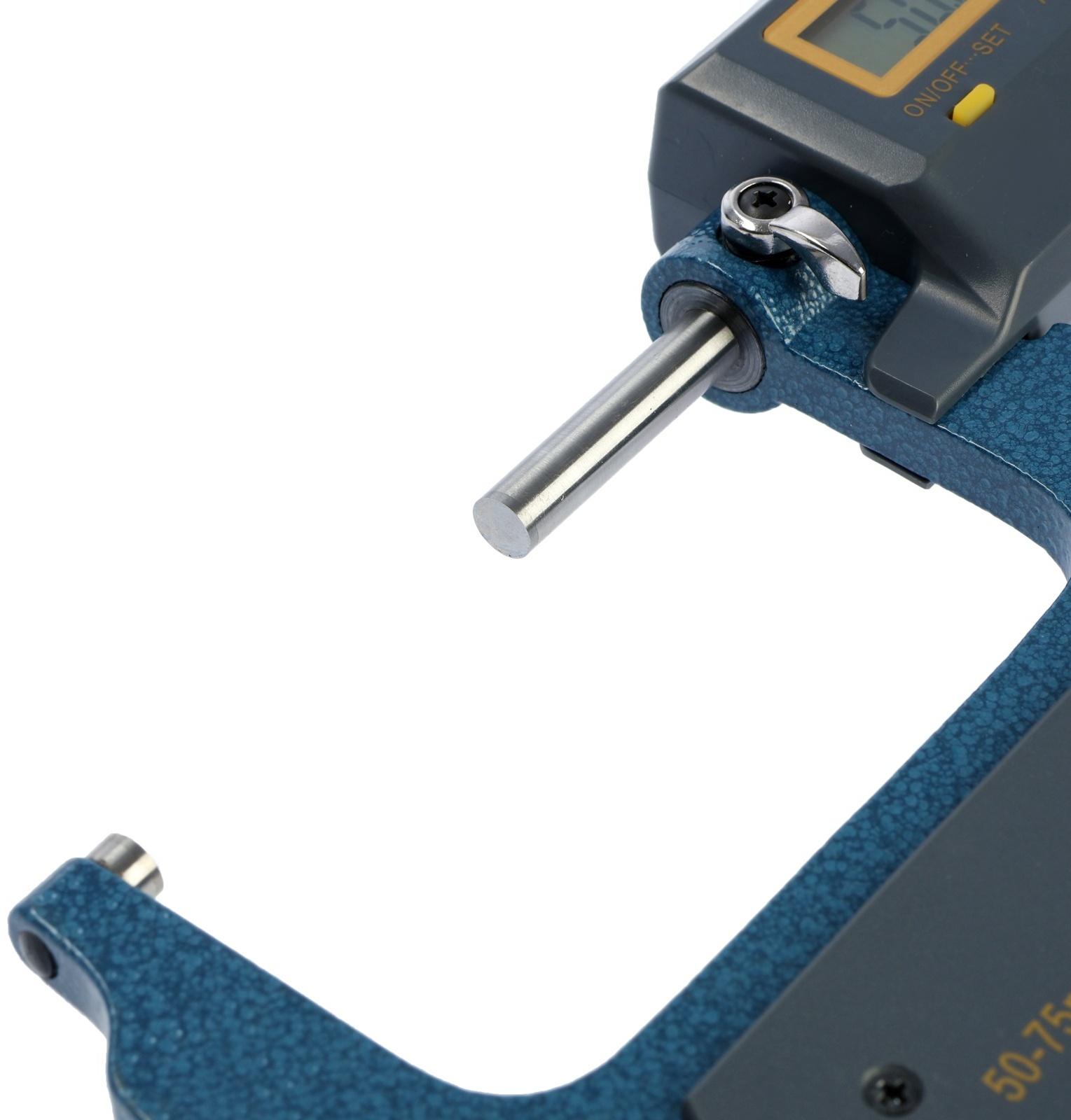 Микрометр электронный ТУНДРА, металлический, диапазон 50-75 мм, шаг измерения 0.001 мм