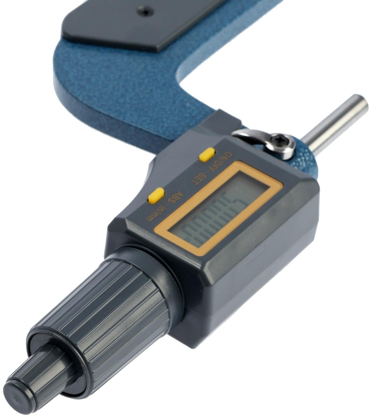 Микрометр электронный ТУНДРА, металлический, диапазон 50-75 мм, шаг измерения 0.001 мм