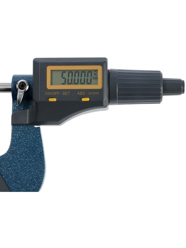 Микрометр электронный ТУНДРА, металлический, диапазон 50-75 мм, шаг измерения 0.001 мм