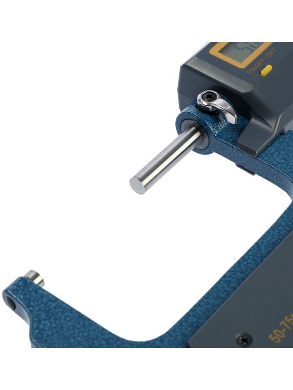 Микрометр электронный ТУНДРА, металлический, диапазон 50-75 мм, шаг измерения 0.001 мм