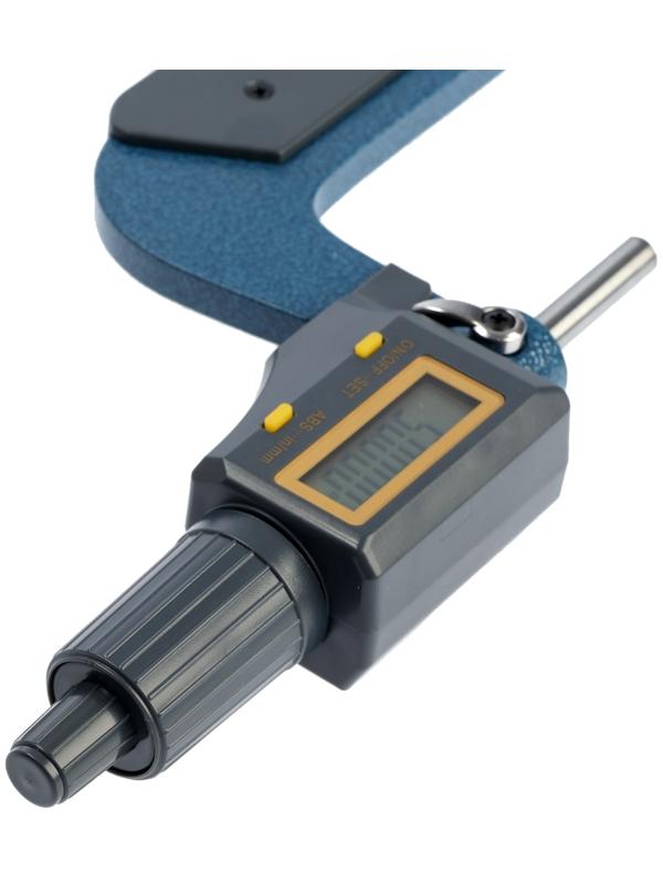 Микрометр электронный ТУНДРА, металлический, диапазон 50-75 мм, шаг измерения 0.001 мм