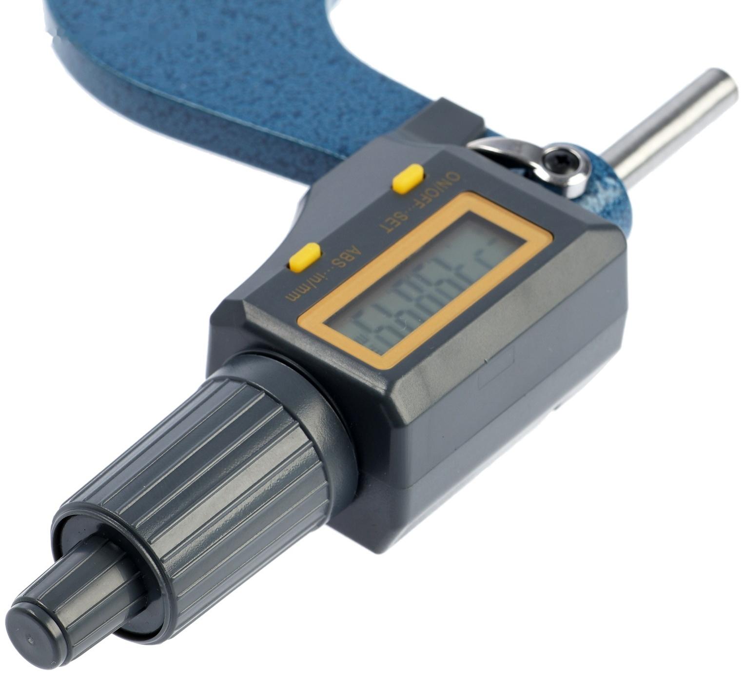 Микрометр электронный ТУНДРА, металлический, диапазон 75-100 мм, шаг измерения 0.001 мм