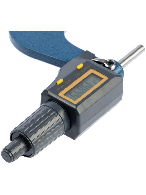 Микрометр электронный ТУНДРА, металлический, диапазон 75-100 мм, шаг измерения 0.001 мм