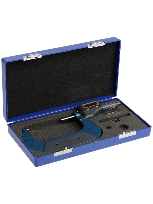 Микрометр электронный ТУНДРА, металлический, диапазон 75-100 мм, шаг измерения 0.001 мм