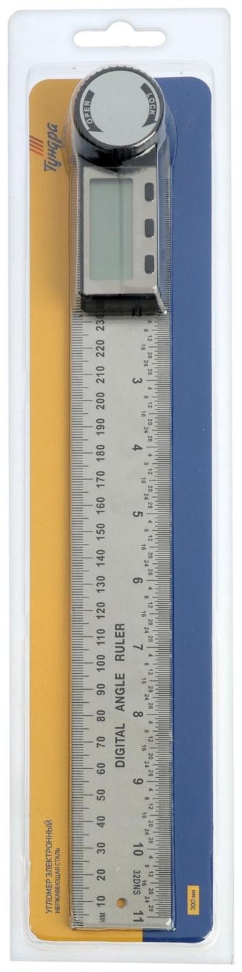 Угломер электронный ТУНДРА, нержавеющая сталь, 300 мм