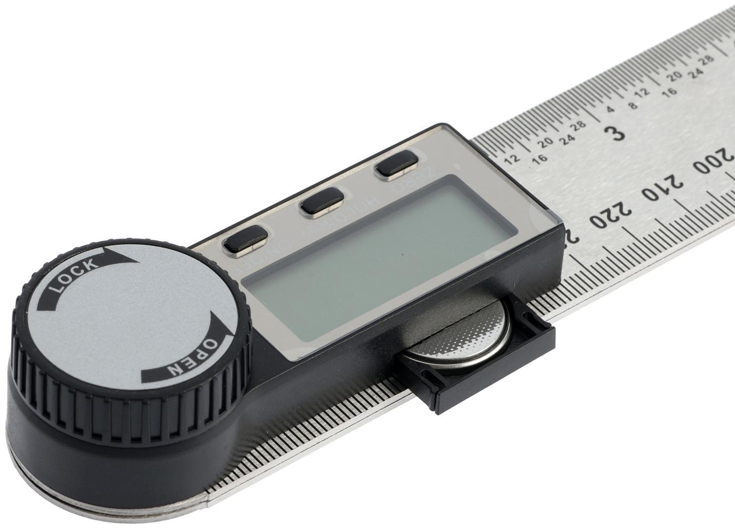 Угломер электронный ТУНДРА, нержавеющая сталь, 300 мм