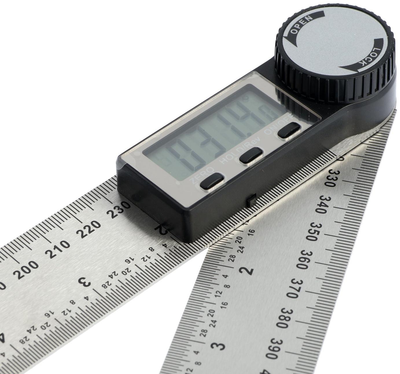 Угломер электронный ТУНДРА, нержавеющая сталь, 300 мм