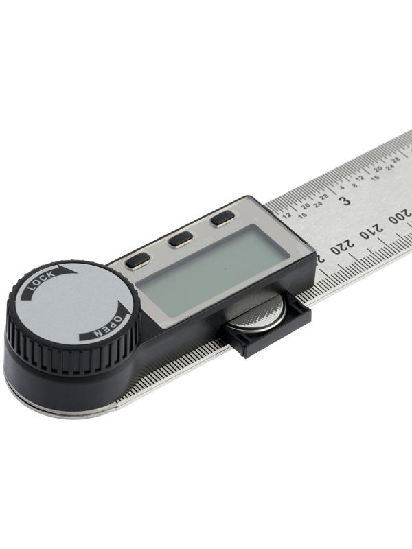 Угломер электронный ТУНДРА, нержавеющая сталь, 300 мм