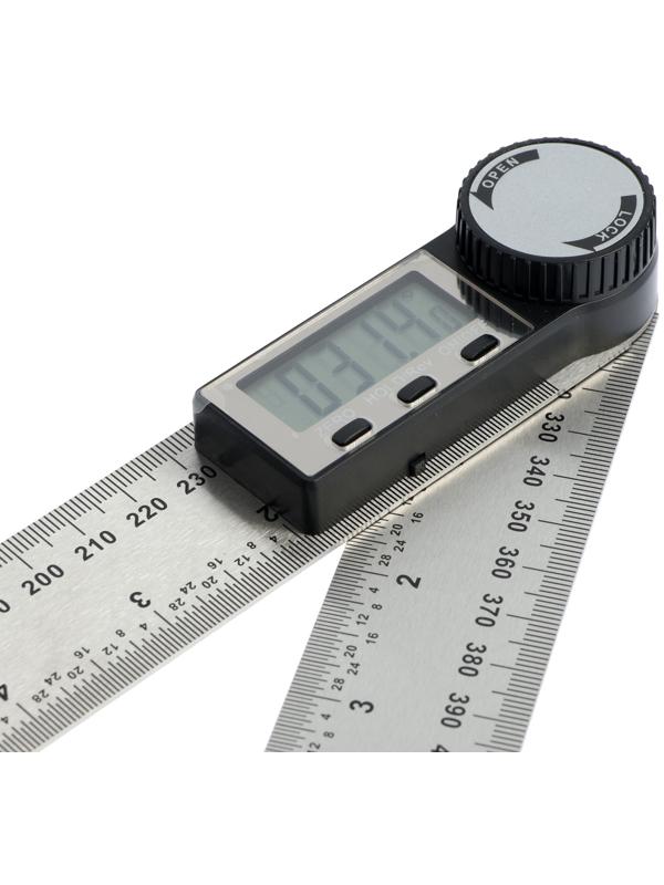 Угломер электронный ТУНДРА, нержавеющая сталь, 300 мм