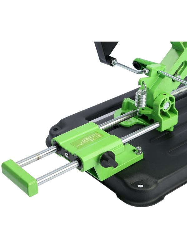 Стойка для УШМ ТУНДРА, d=100-125 мм, угловые тиски 45°, движущаяся платформа