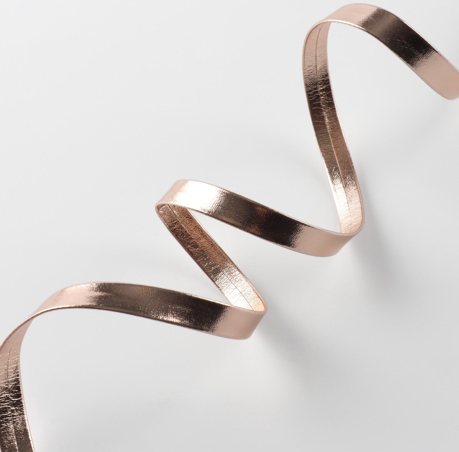 Косая бейка, кожзам, 8 мм × 10±1 м, песочная