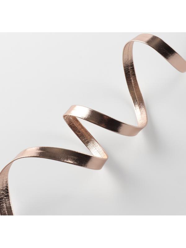 Косая бейка, кожзам, 8 мм × 10±1 м, песочная