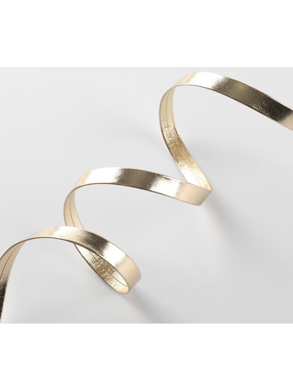 Косая бейка, кожзам, 8 мм × 10±1 м, бежевая