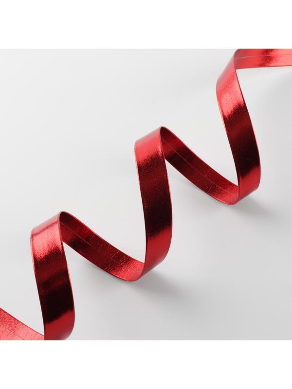 Косая бейка, кожзам, 15 мм, 10±1 м, красная