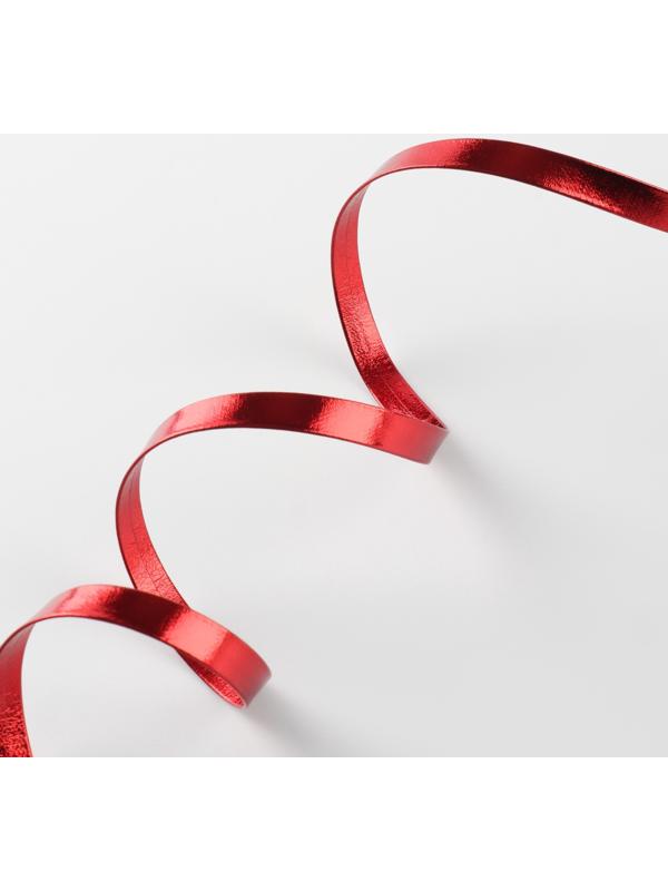 Косая бейка, кожзам, 8 мм × 10±1 м, красная