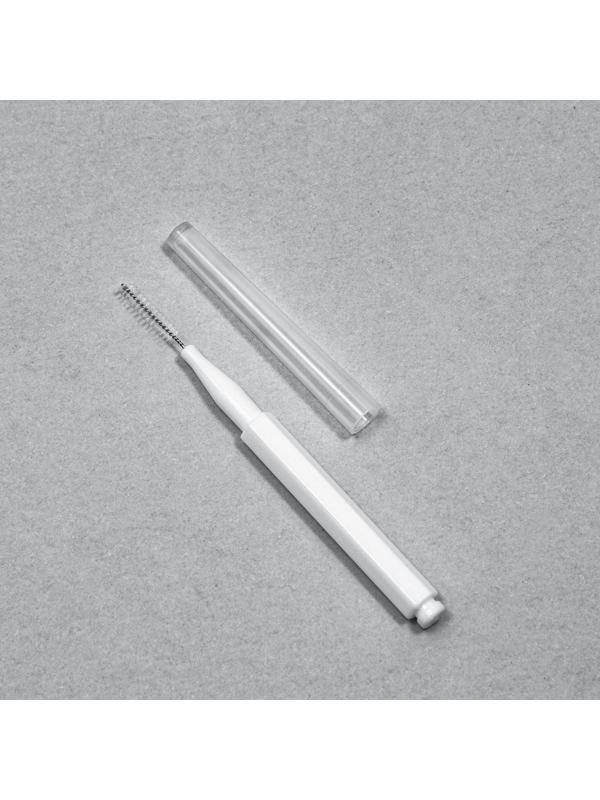 Щёточки - мини для бровей и ресниц, набор - 10 шт, 7 × 0,5 см, цвет белый