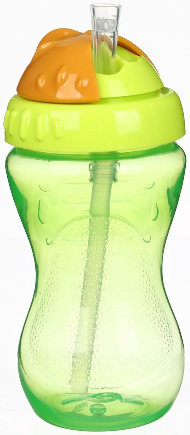 Поильник детский M&B с силиконовой трубочкой, от 9 мес., 340 мл., зеленый