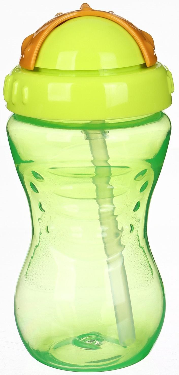 Поильник детский M&B с силиконовой трубочкой, от 9 мес., 340 мл., зеленый