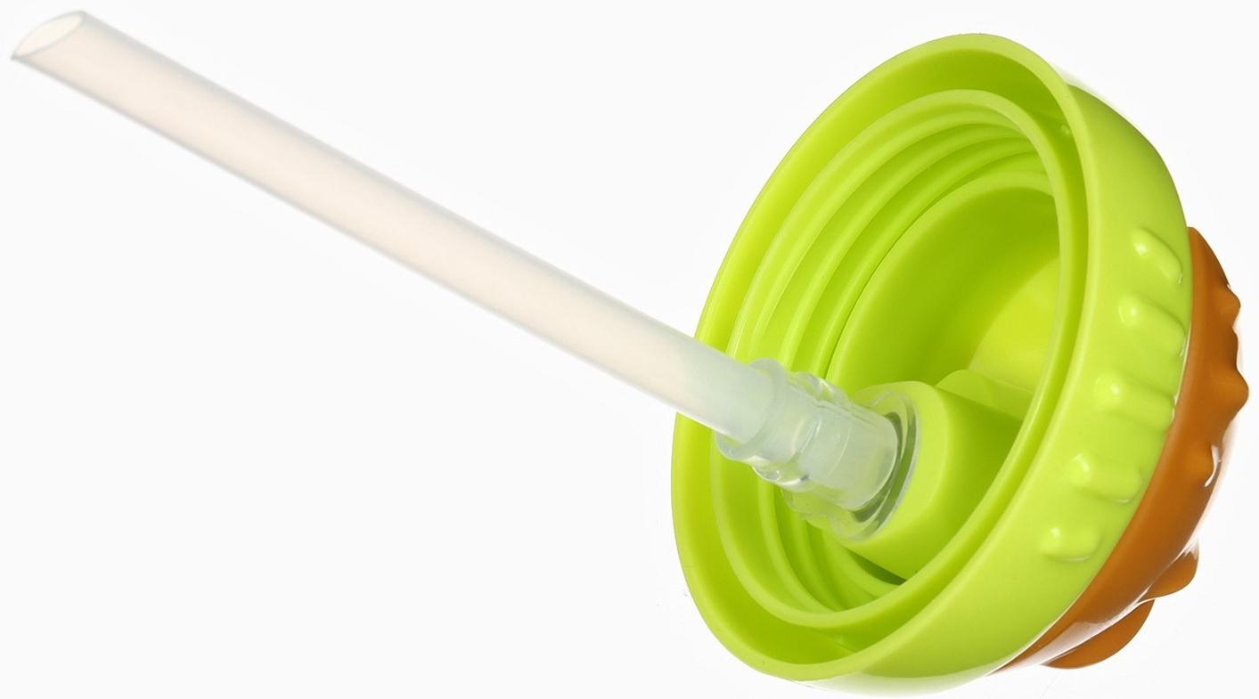 Поильник детский M&B с силиконовой трубочкой, от 9 мес., 340 мл., зеленый