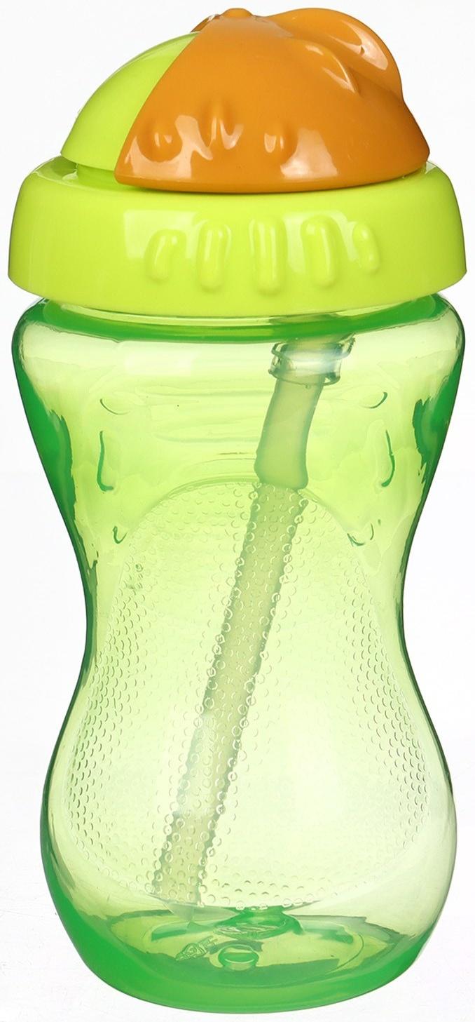Поильник детский M&B с силиконовой трубочкой, от 9 мес., 340 мл., зеленый
