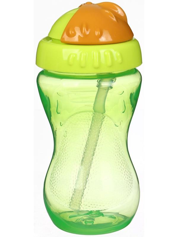 Поильник детский M&B с силиконовой трубочкой, от 9 мес., 340 мл., зеленый