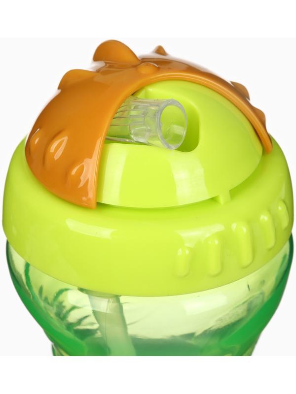 Поильник детский M&B с силиконовой трубочкой, от 9 мес., 340 мл., зеленый