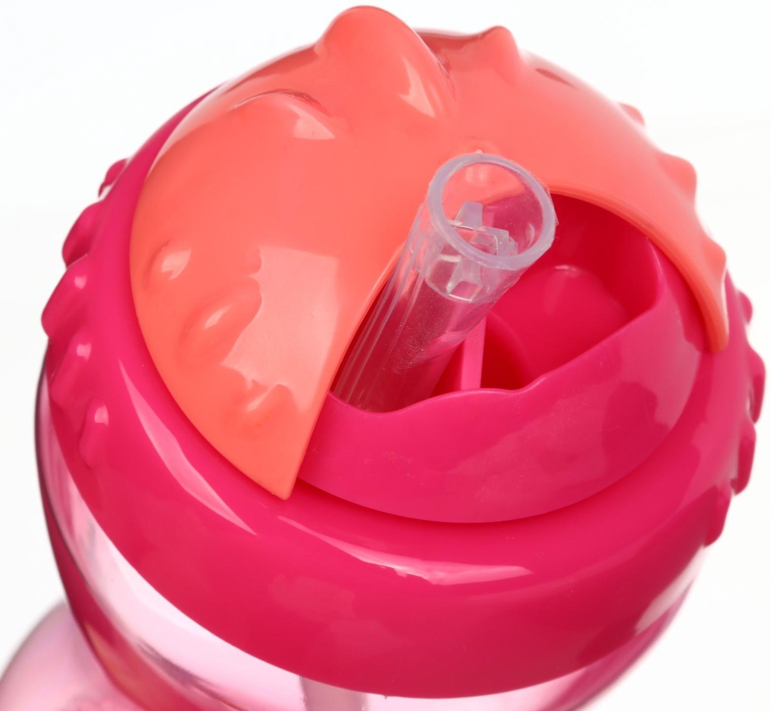 Поильник детский M&B с силиконовой трубочкой, от 9 мес., 340 мл., розовый