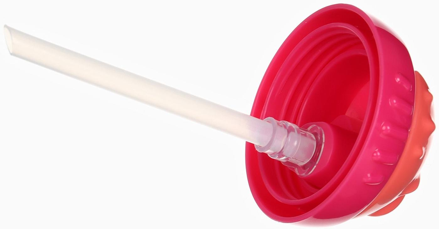 Поильник детский M&B с силиконовой трубочкой, от 9 мес., 340 мл., розовый