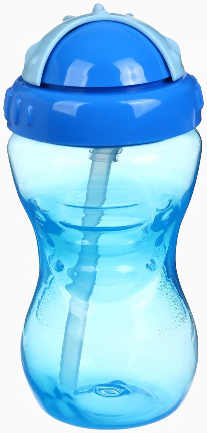 Поильник детский M&B с силиконовой трубочкой, от 9 мес., 340 мл., голубой