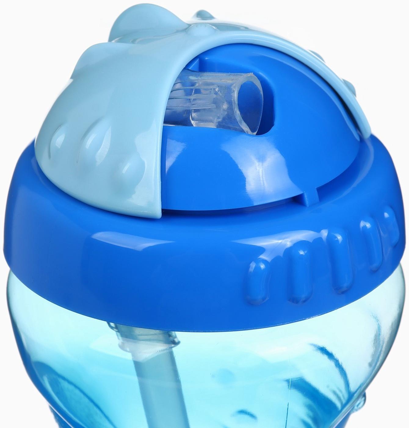 Поильник детский M&B с силиконовой трубочкой, от 9 мес., 340 мл., голубой