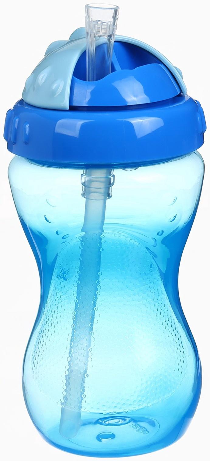 Поильник детский M&B с силиконовой трубочкой, от 9 мес., 340 мл., голубой