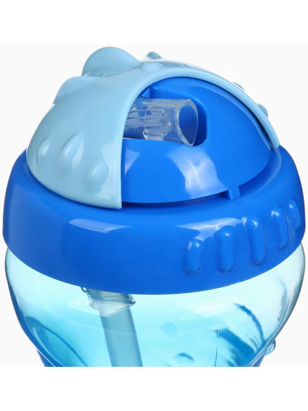 Поильник детский M&B с силиконовой трубочкой, от 9 мес., 340 мл., голубой