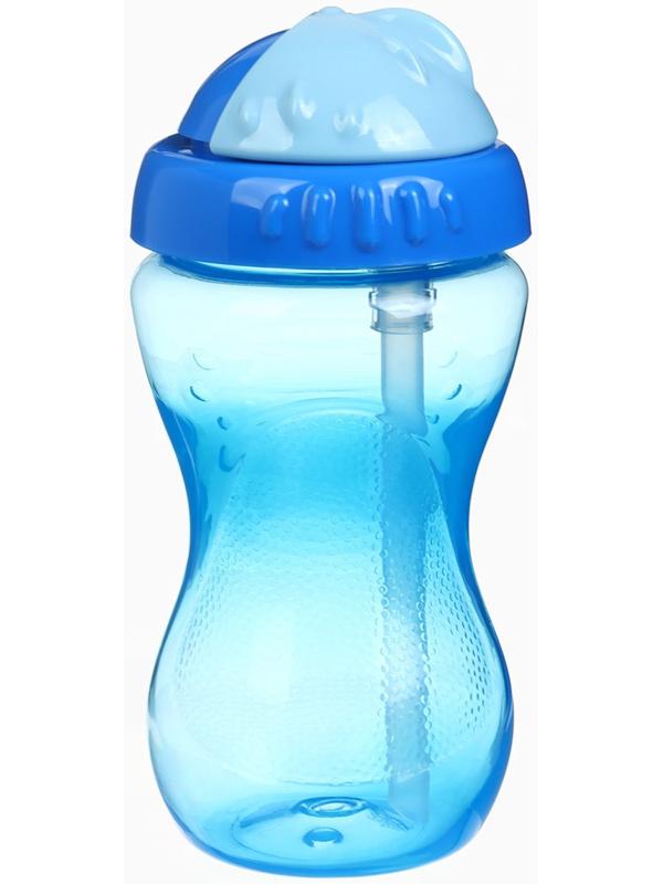 Поильник детский M&B с силиконовой трубочкой, от 9 мес., 340 мл., голубой
