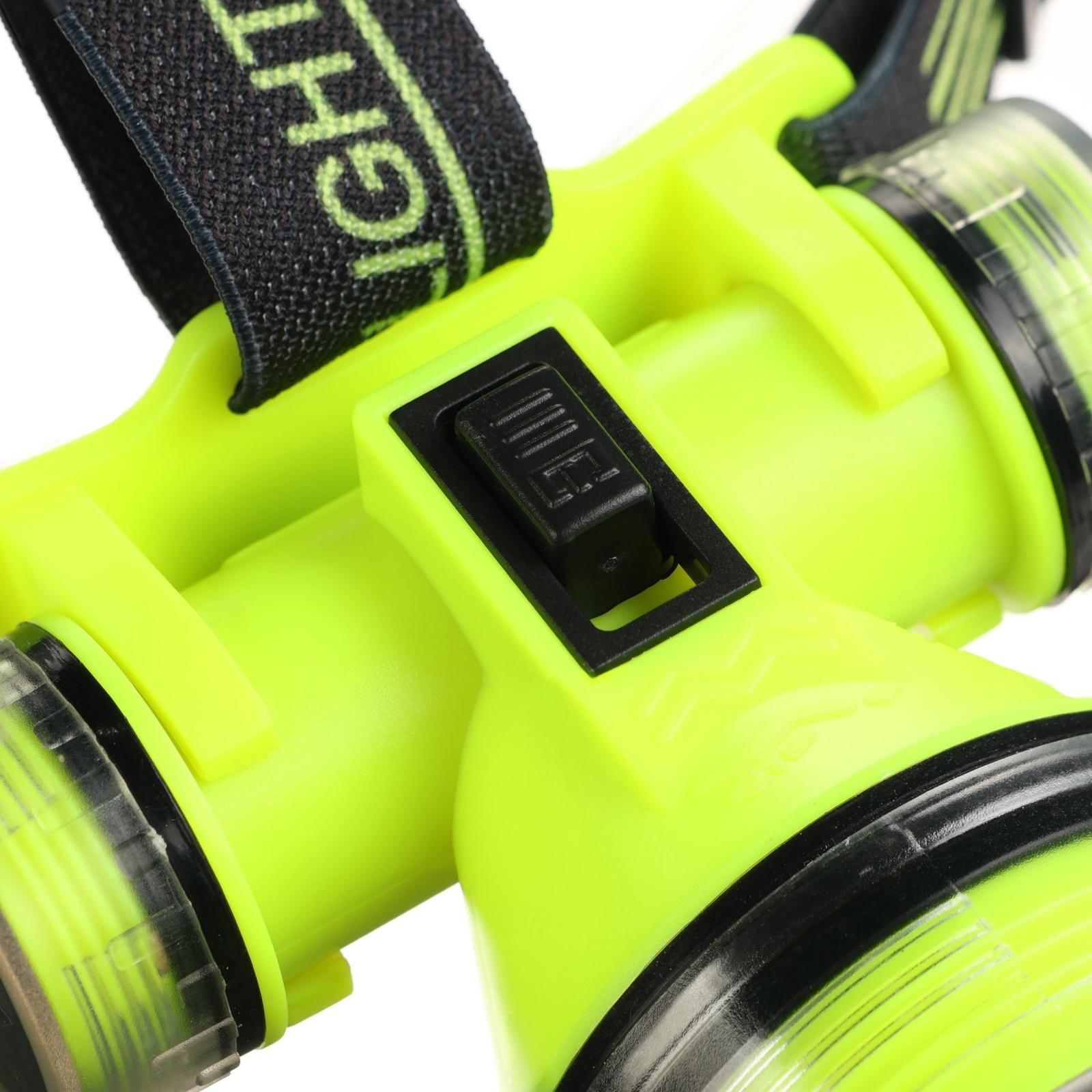 Фонарь налобный аккумуляторный, 5 Вт, 1200 мАч, 1 режим, IPX 8, Type-C, 9 х 8.5 х 5.5 см