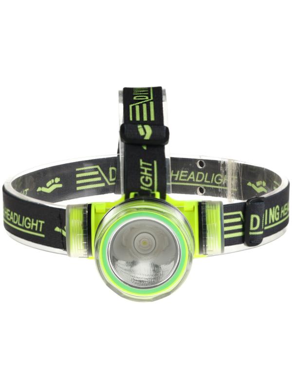 Фонарь налобный аккумуляторный, 5 Вт, 1200 мАч, 1 режим, IPX 8, Type-C, 9 х 8.5 х 5.5 см