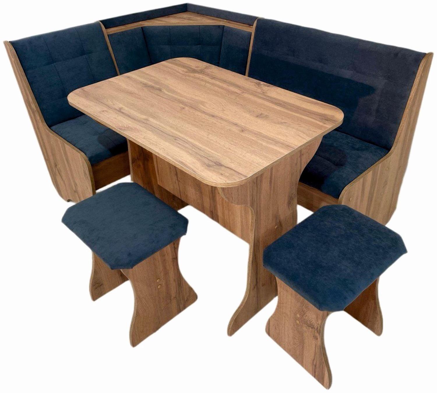 Кухонный уголок КУ-1Л/4м, 1450 х 1150 х 820, дуб вотан Т-26