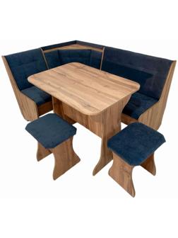 Кухонный уголок КУ-1Л/4м, 1450 х 1150 х 820, дуб вотан Т-26