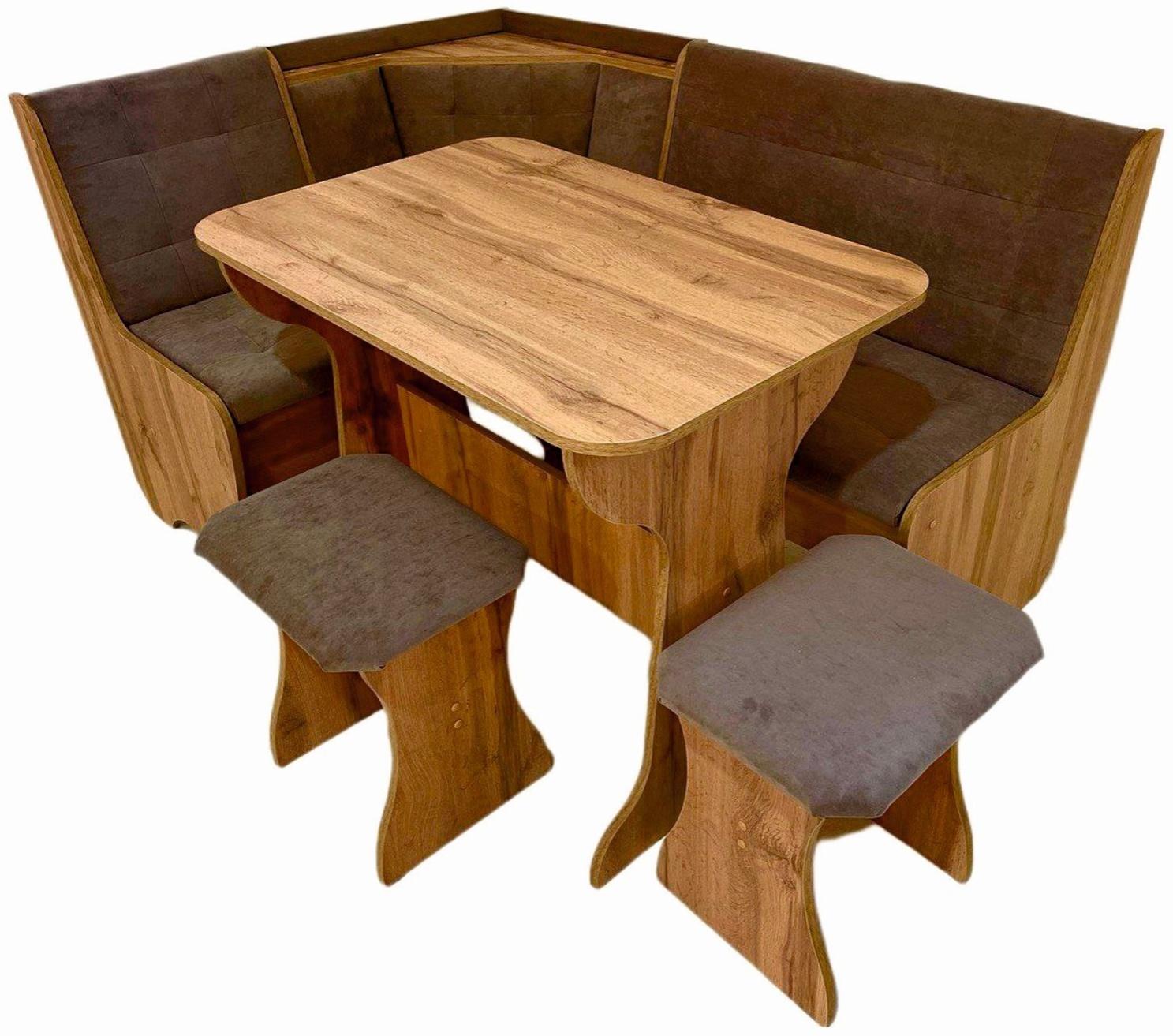 Кухонный уголок КУ-1Л/4м, 1450 х 1150 х 820, дуб вотан Т-5