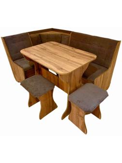 Кухонный уголок КУ-1Л/4м, 1450 х 1150 х 820, дуб вотан Т-5