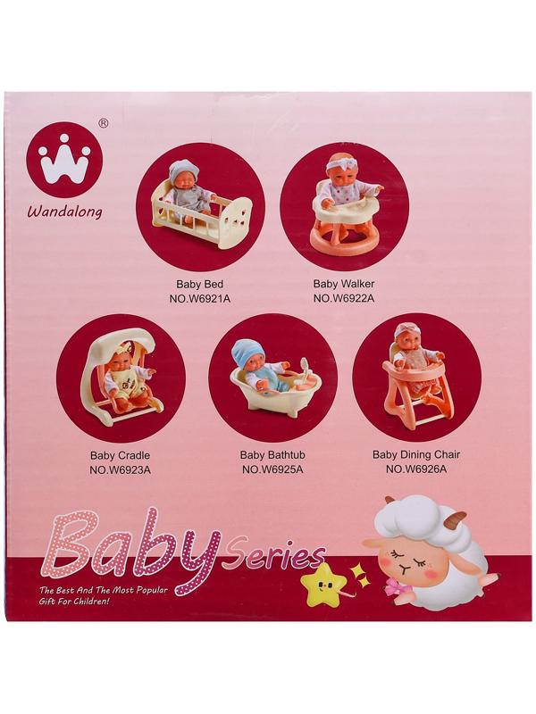 Пупс «Милый малыш» с качелью, 15 см, МИКС