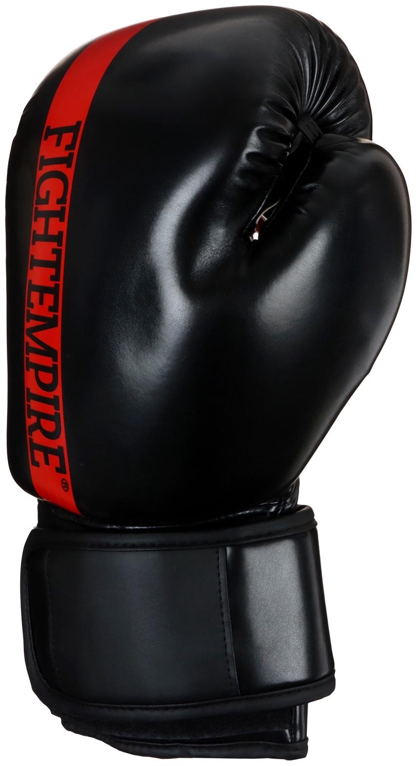 Перчатки боксёрские FIGHT EMPIRE, чёрно-красные, размер 14 oz