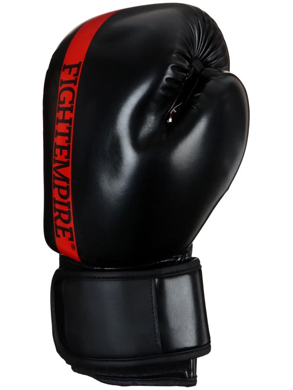 Перчатки боксёрские FIGHT EMPIRE, чёрно-красные, размер 14 oz