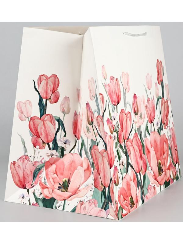 Пакет для цветов «Для тебя», цветы, 42 х 44 х 32 см