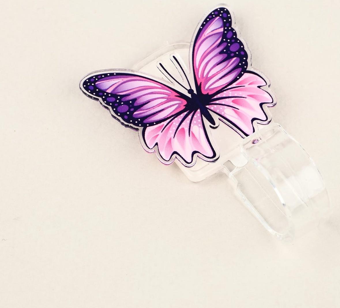 Крючок настенный самоклеящийся «Бабочка», 2,5 х 6,5 см