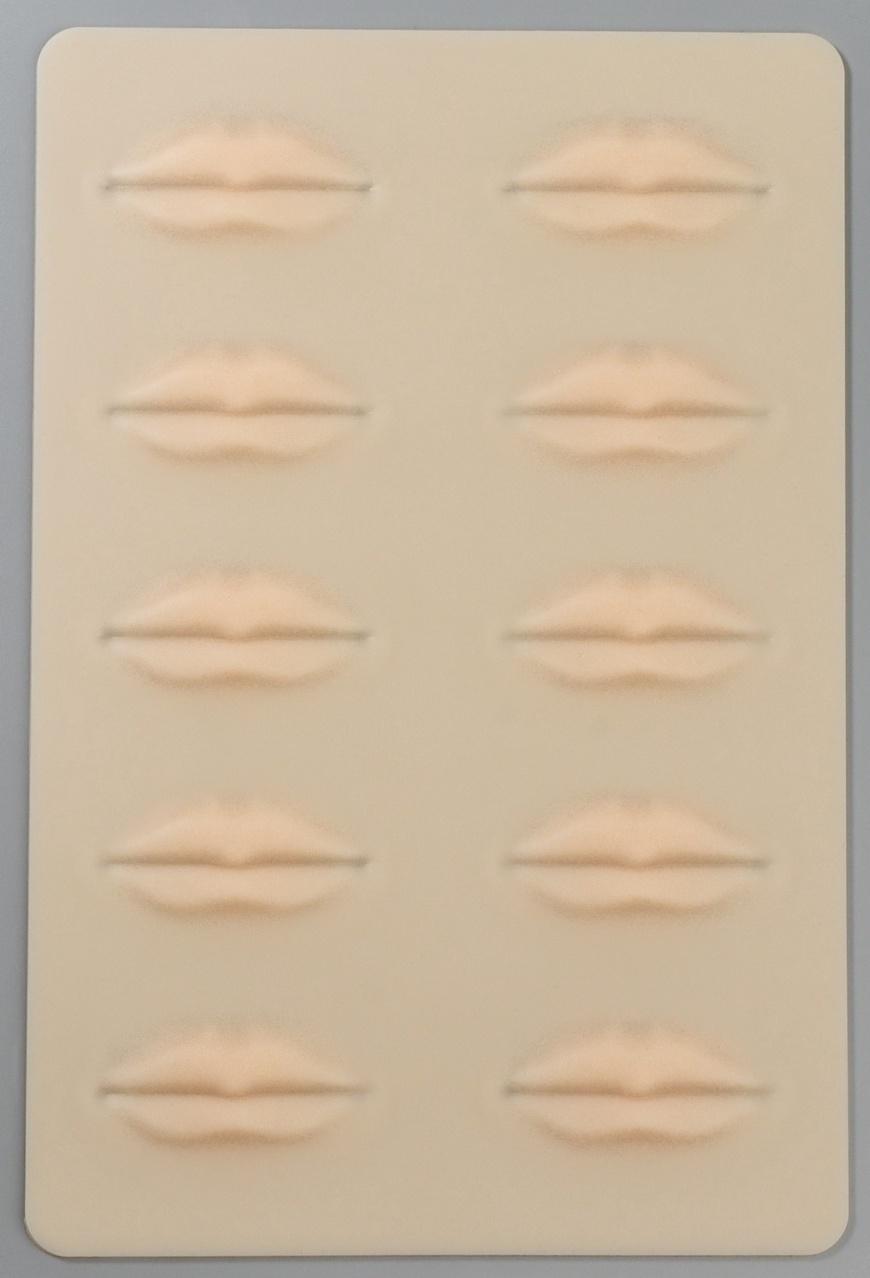 Искусственная кожа для тату и татуажа губ, 24,5 × 15 см, цвет бежевый