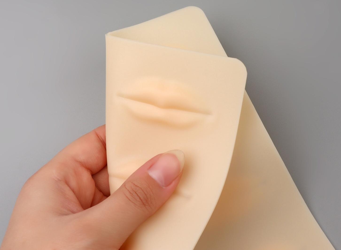 Искусственная кожа для тату и татуажа губ, 24,5 × 15 см, цвет бежевый