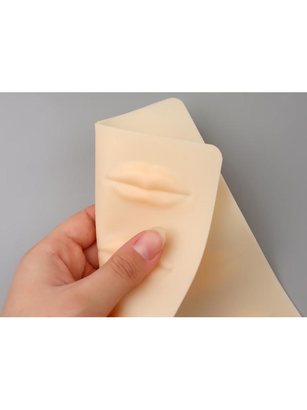 Искусственная кожа для тату и татуажа губ, 24,5 × 15 см, цвет бежевый